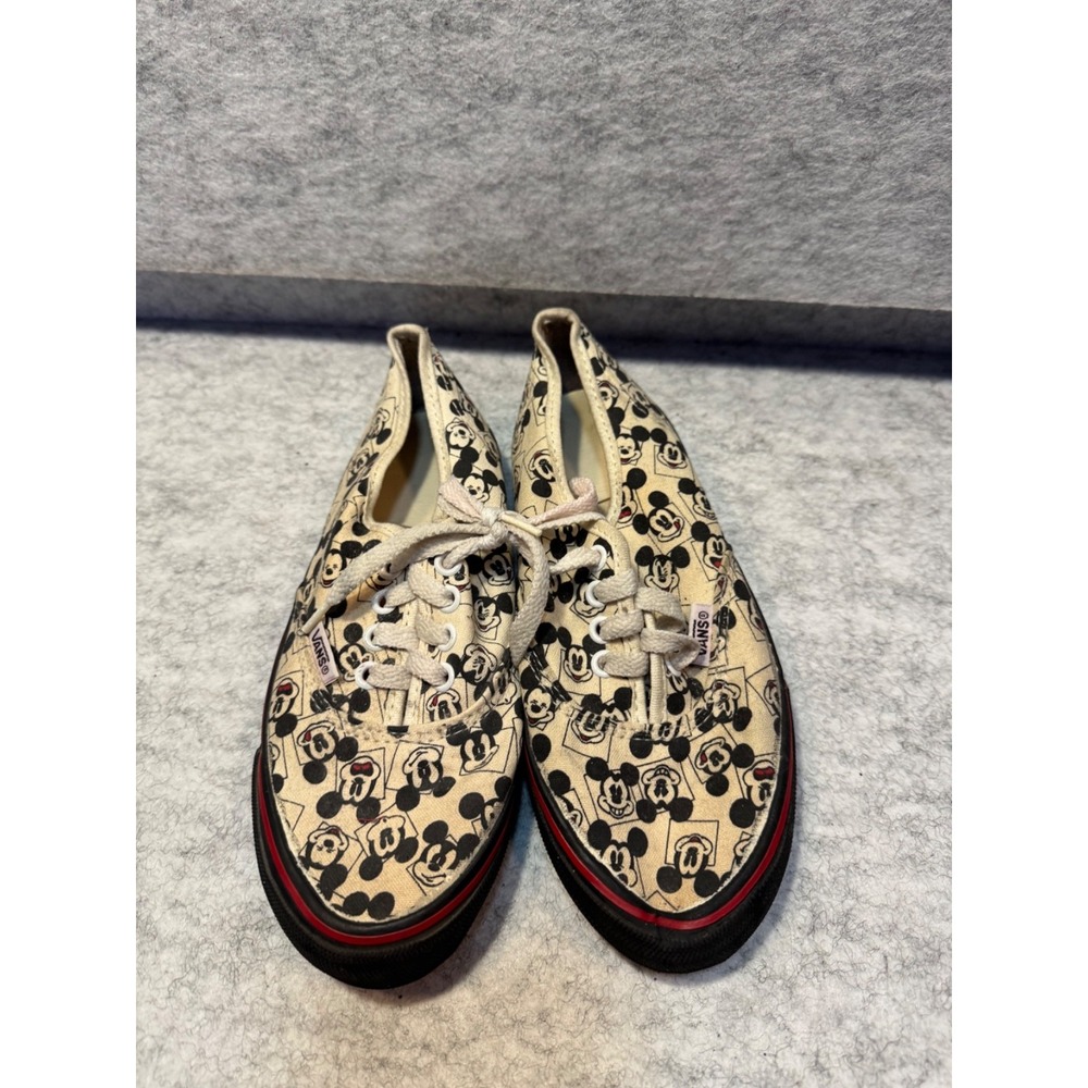 Vans Disney Mickey Mouse Canvas Skater Shoes Sneakers Multi Womens 6.5 Low Top